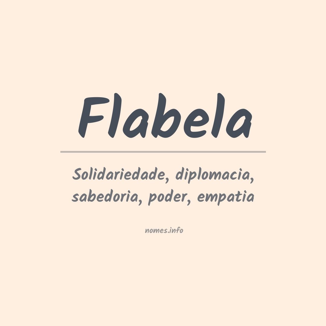 Significado do nome Flabela