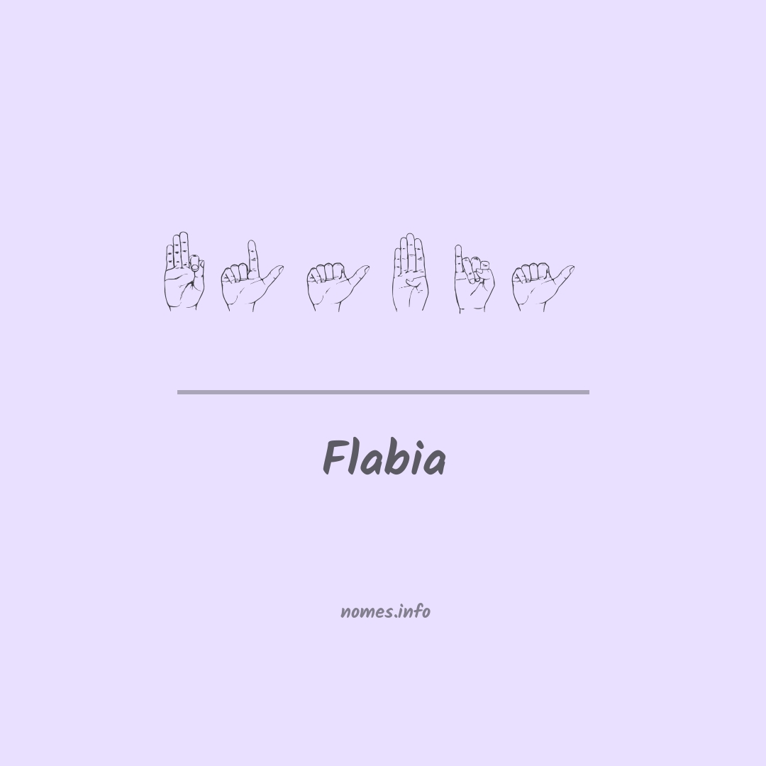 Flabia em Libras