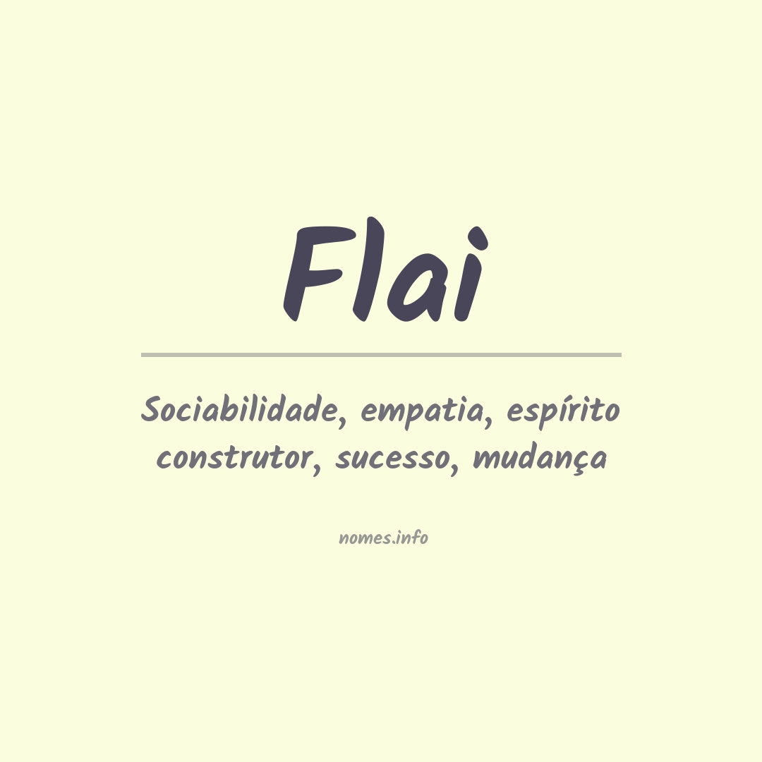 Significado do nome Flai
