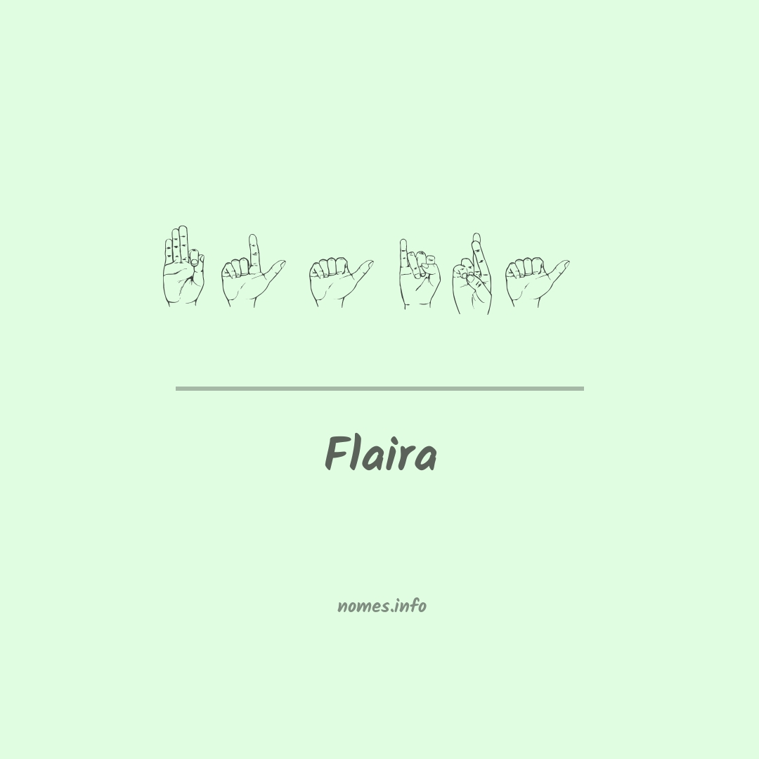 Flaira em Libras