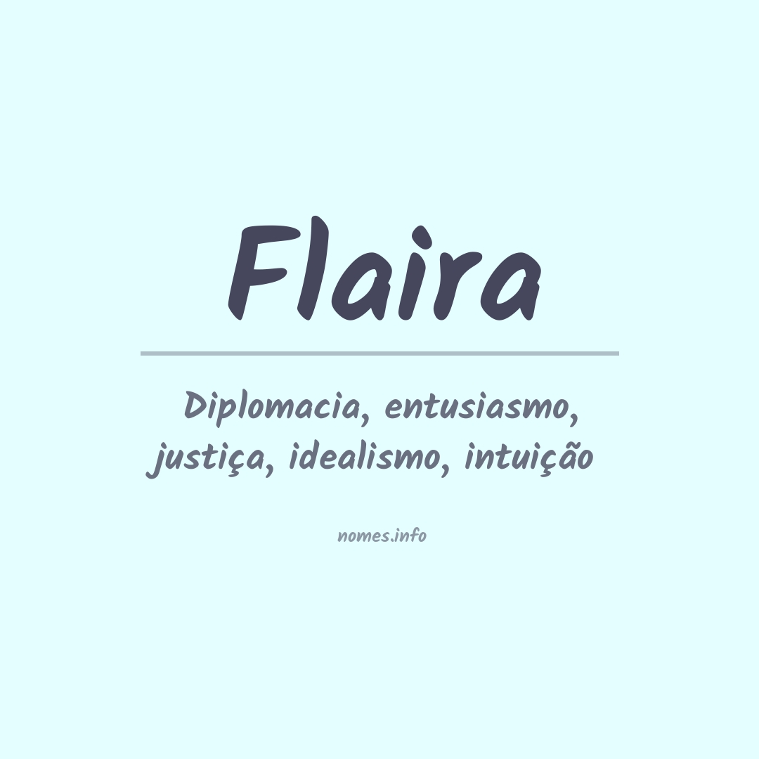 Significado do nome Flaira