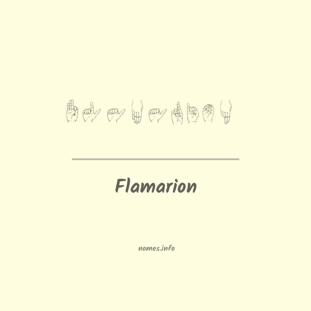 Flamarion em Libras