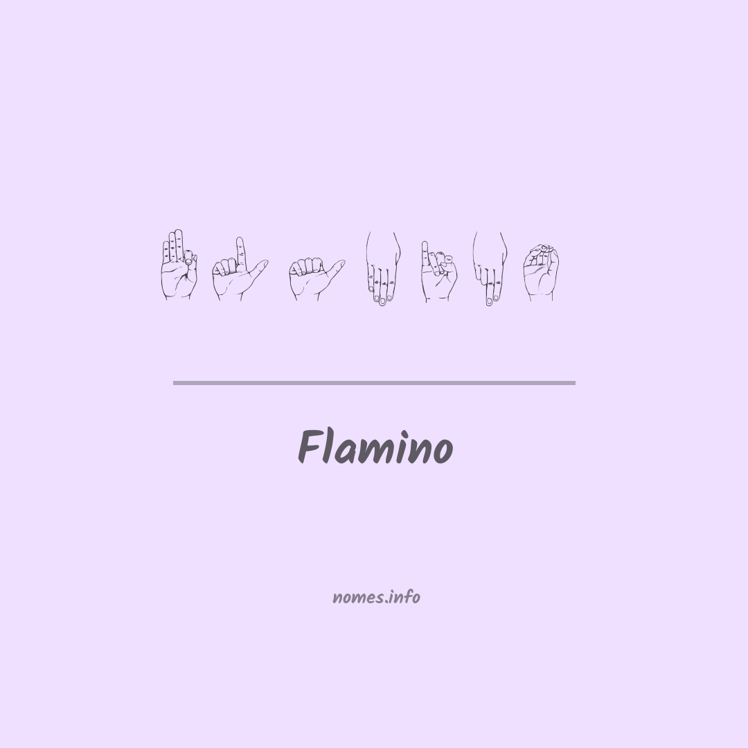 Flamino em Libras