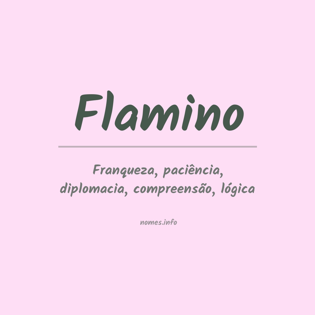 Significado do nome Flamino