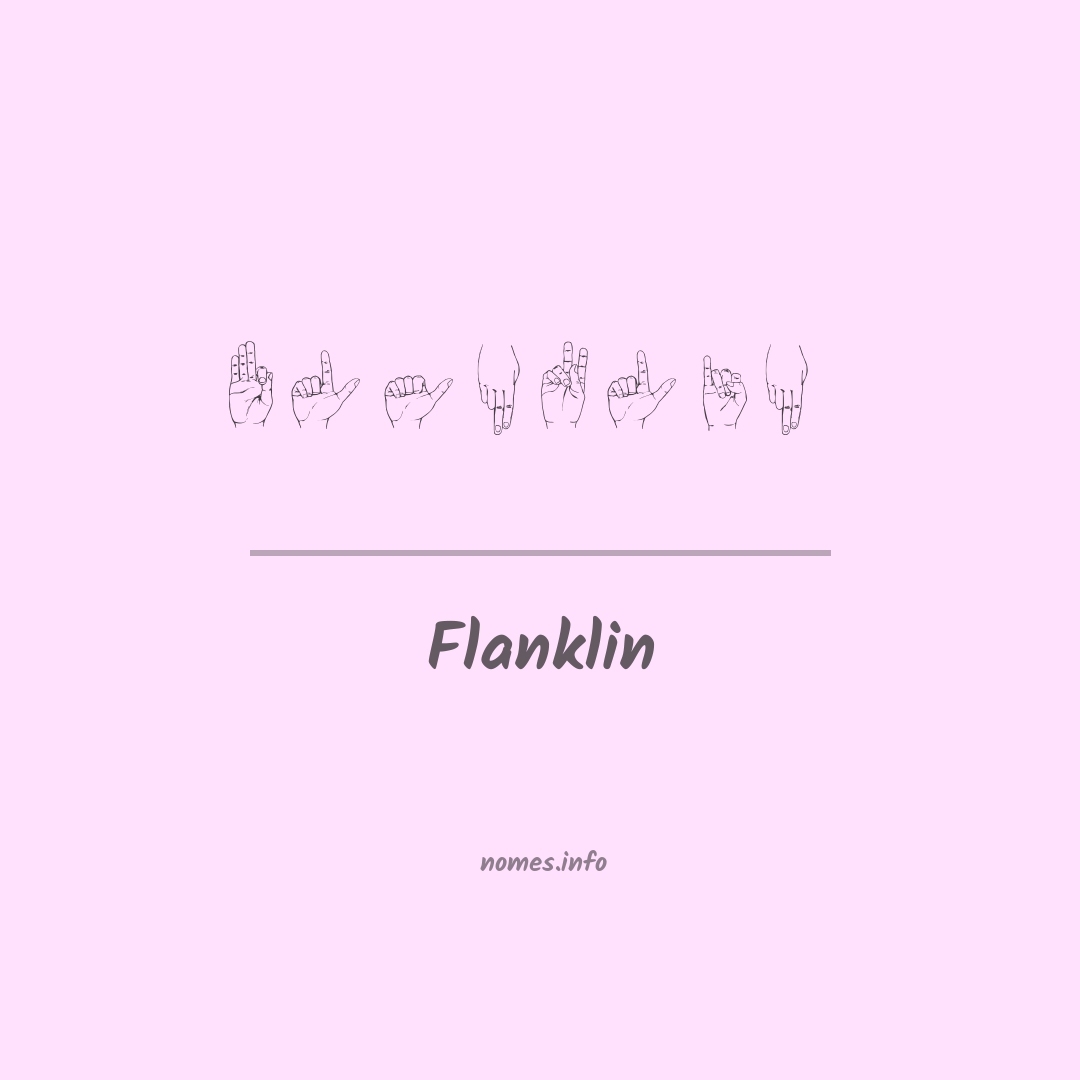 Flanklin em Libras