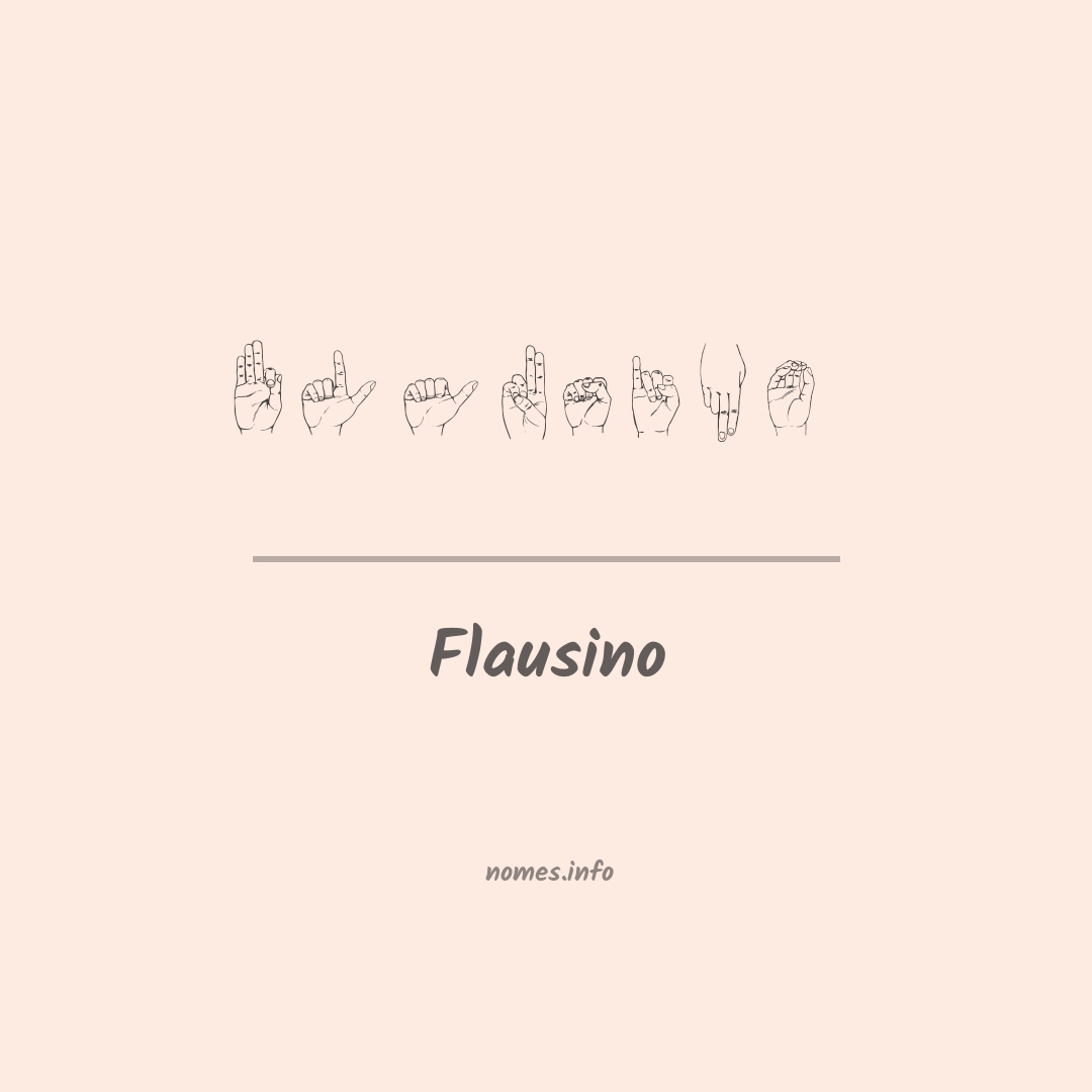 Flausino em Libras
