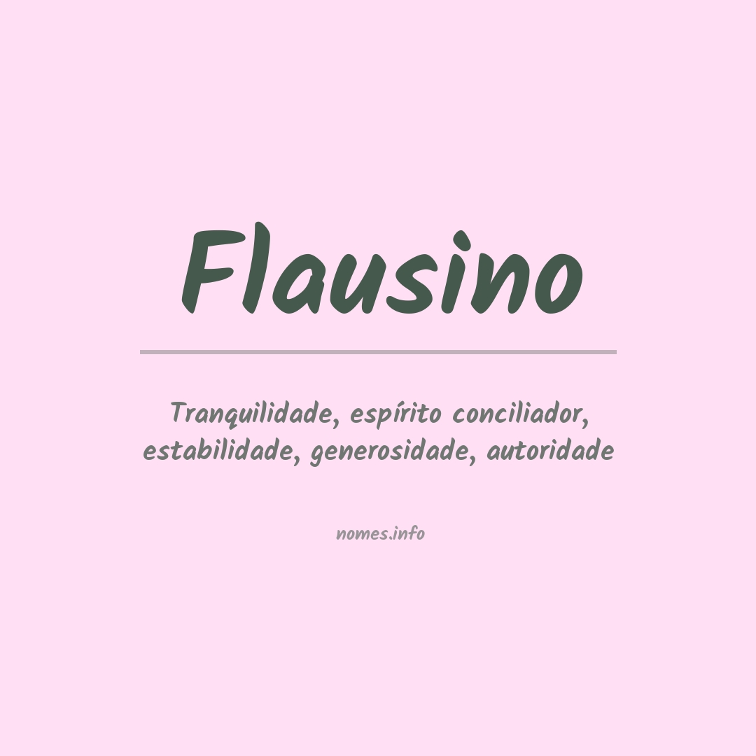 Significado do nome Flausino