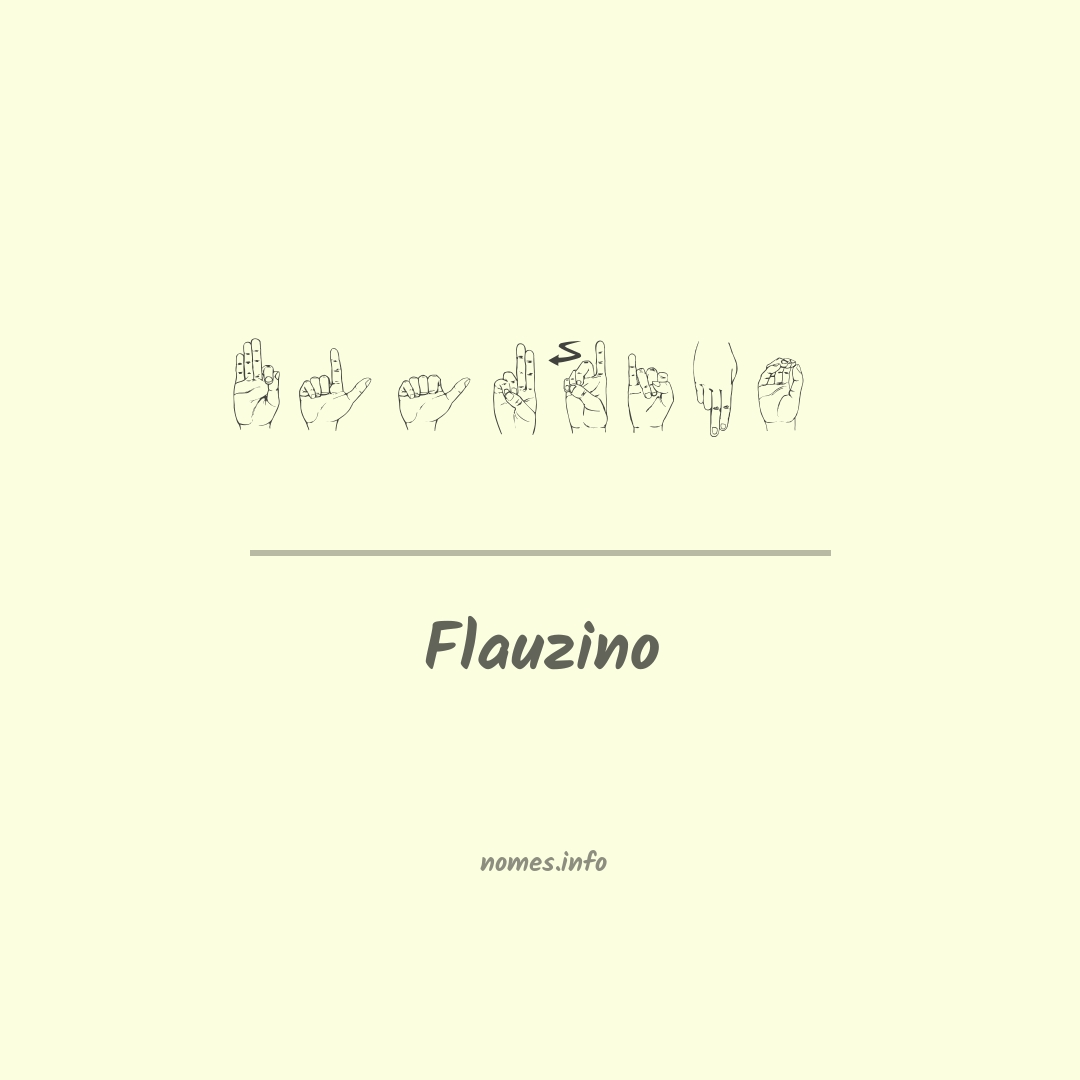 Flauzino em Libras