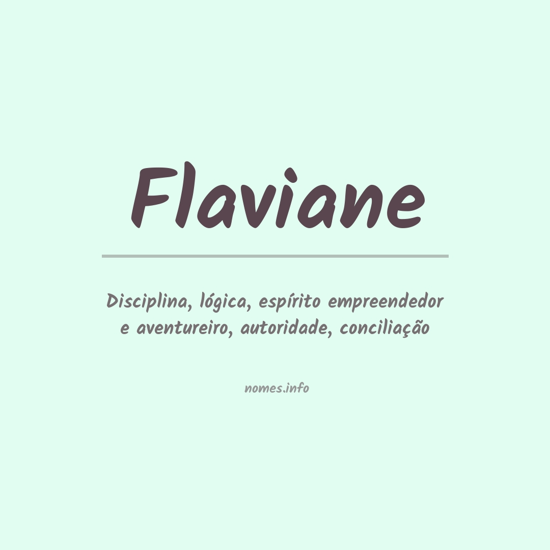 Significado do nome Flaviane