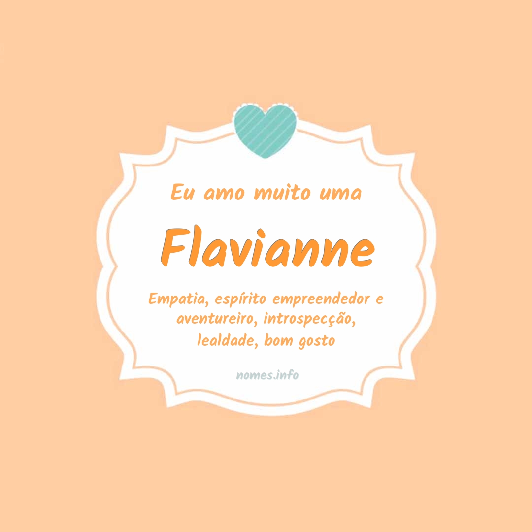 Eu amo muito Flavianne
