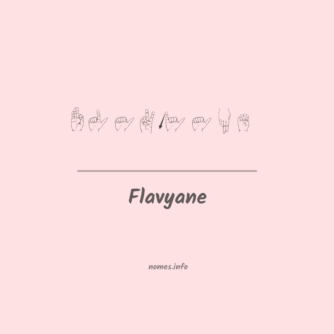 Flavyane em Libras