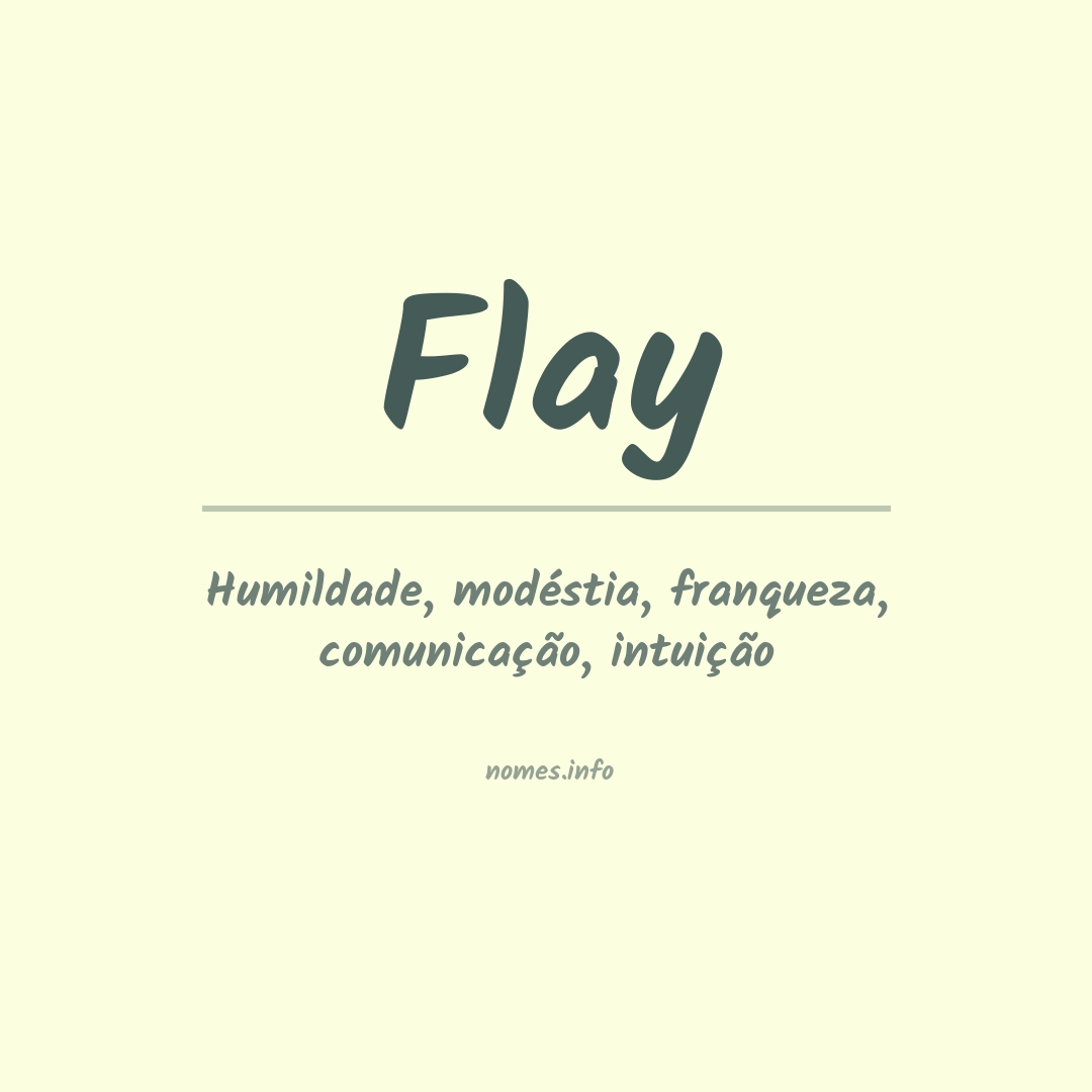 Significado do nome Flay