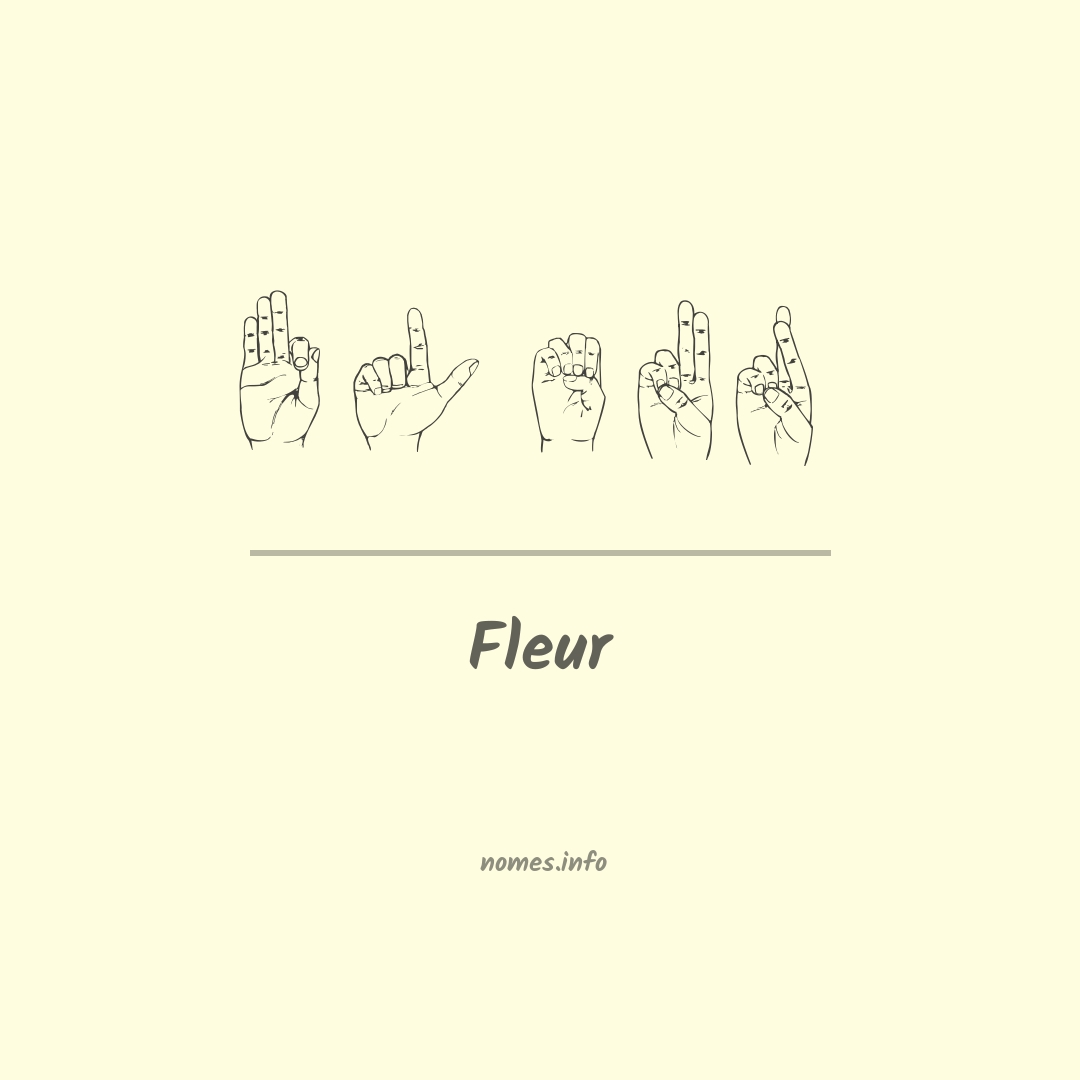 Fleur em Libras