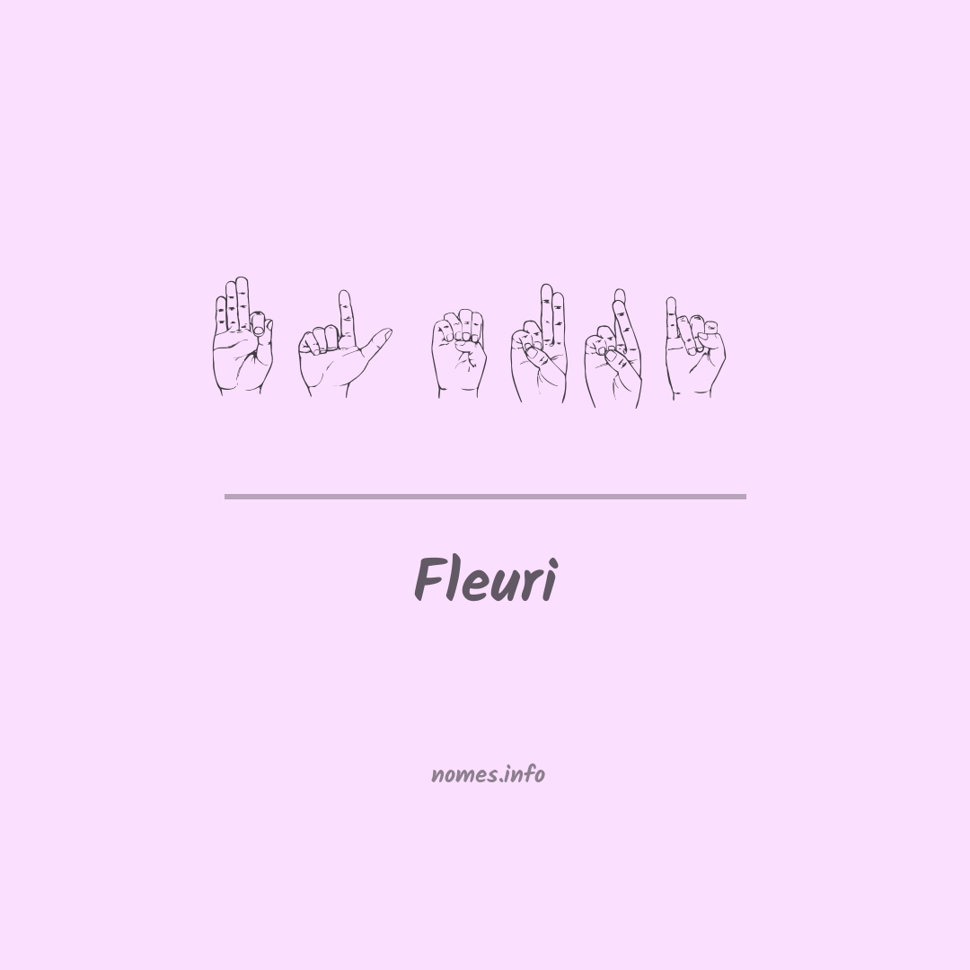 Fleuri em Libras