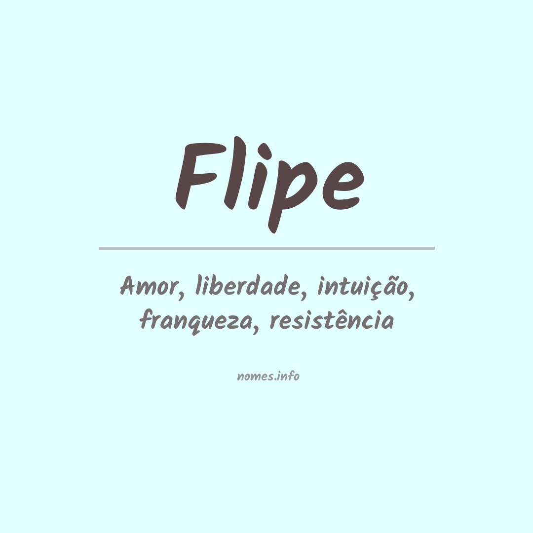 Significado do nome Flipe