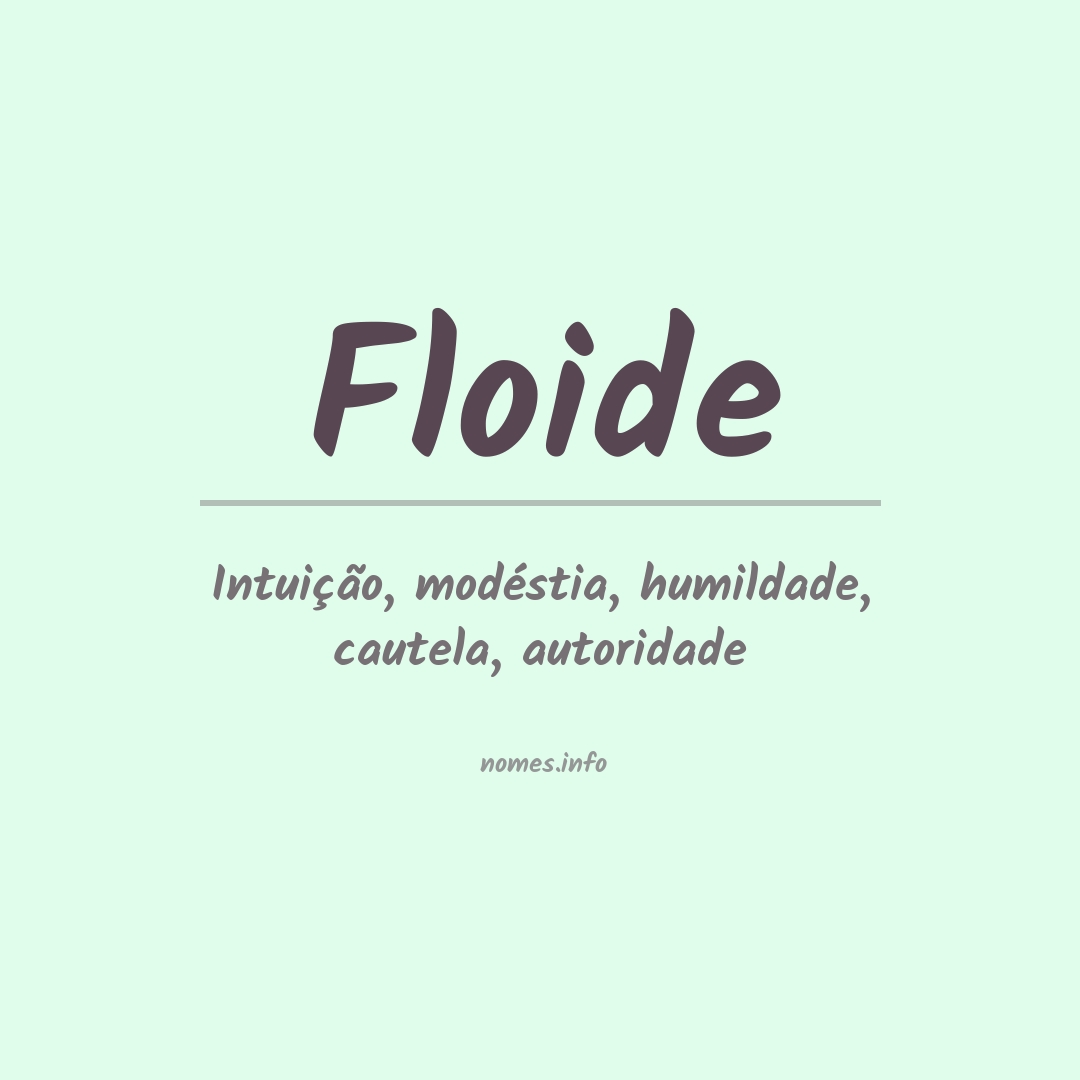 Significado do nome Floide