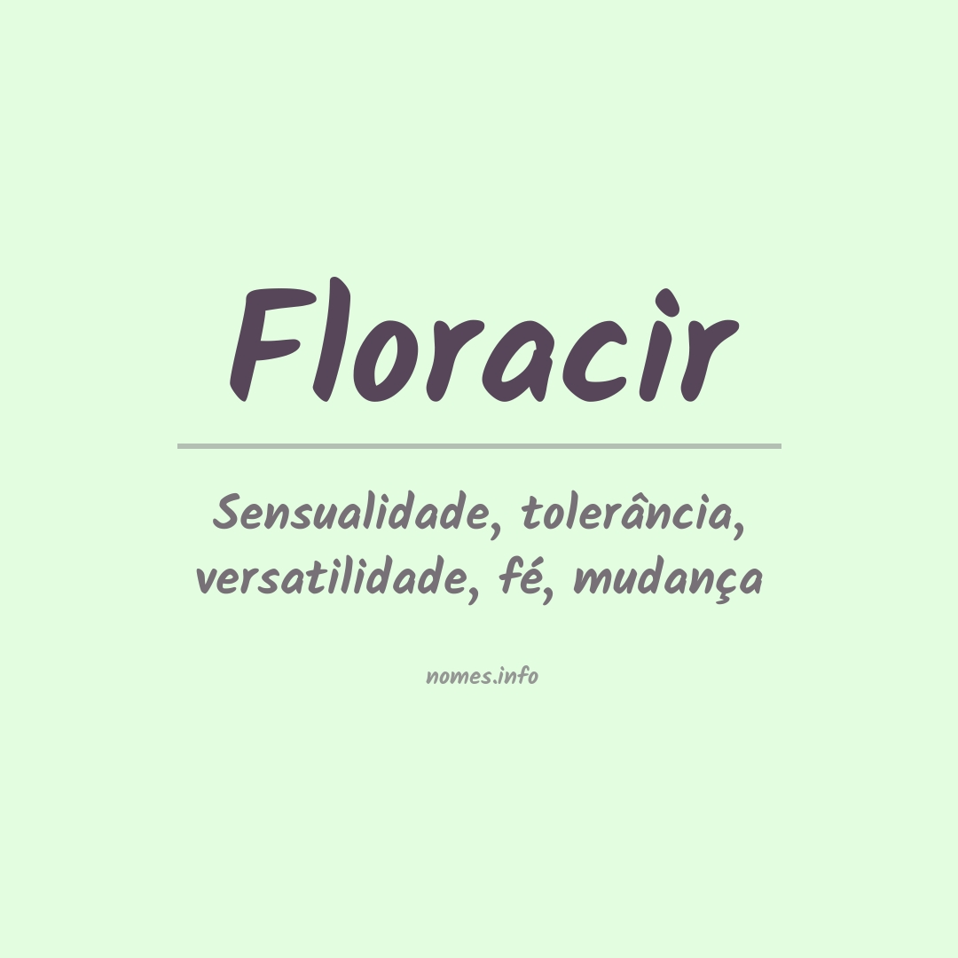 Significado do nome Floracir