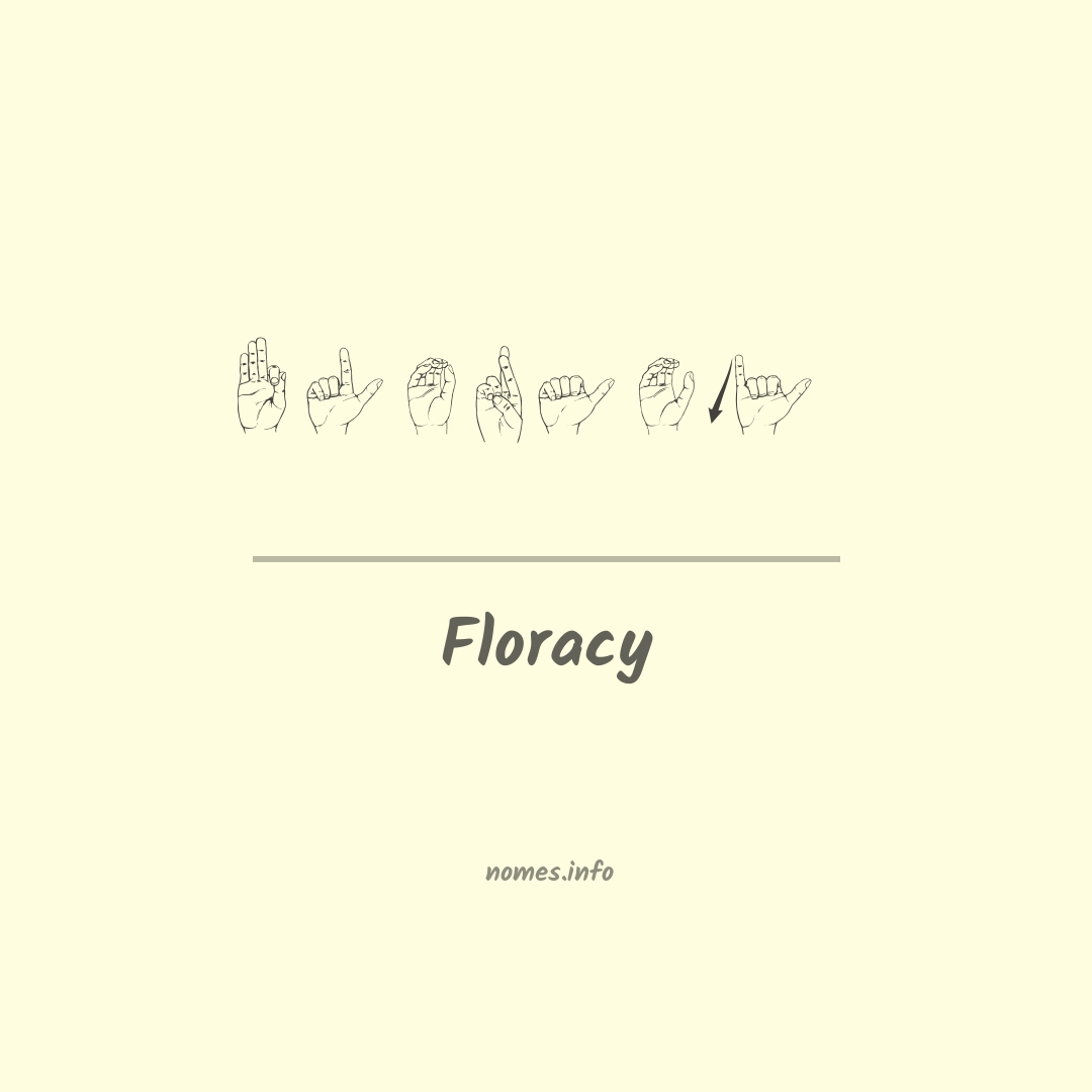 Floracy em Libras