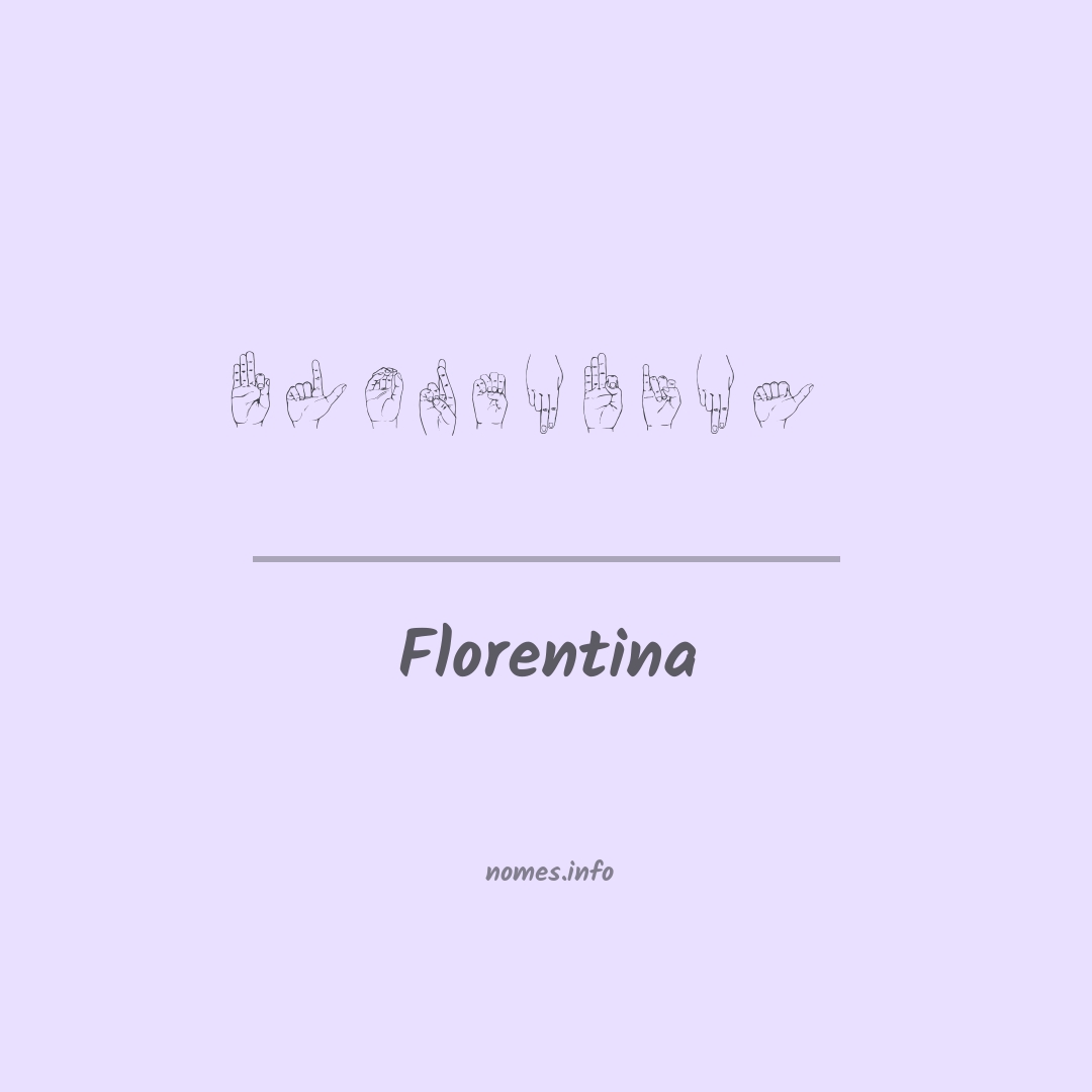 Florentina em Libras