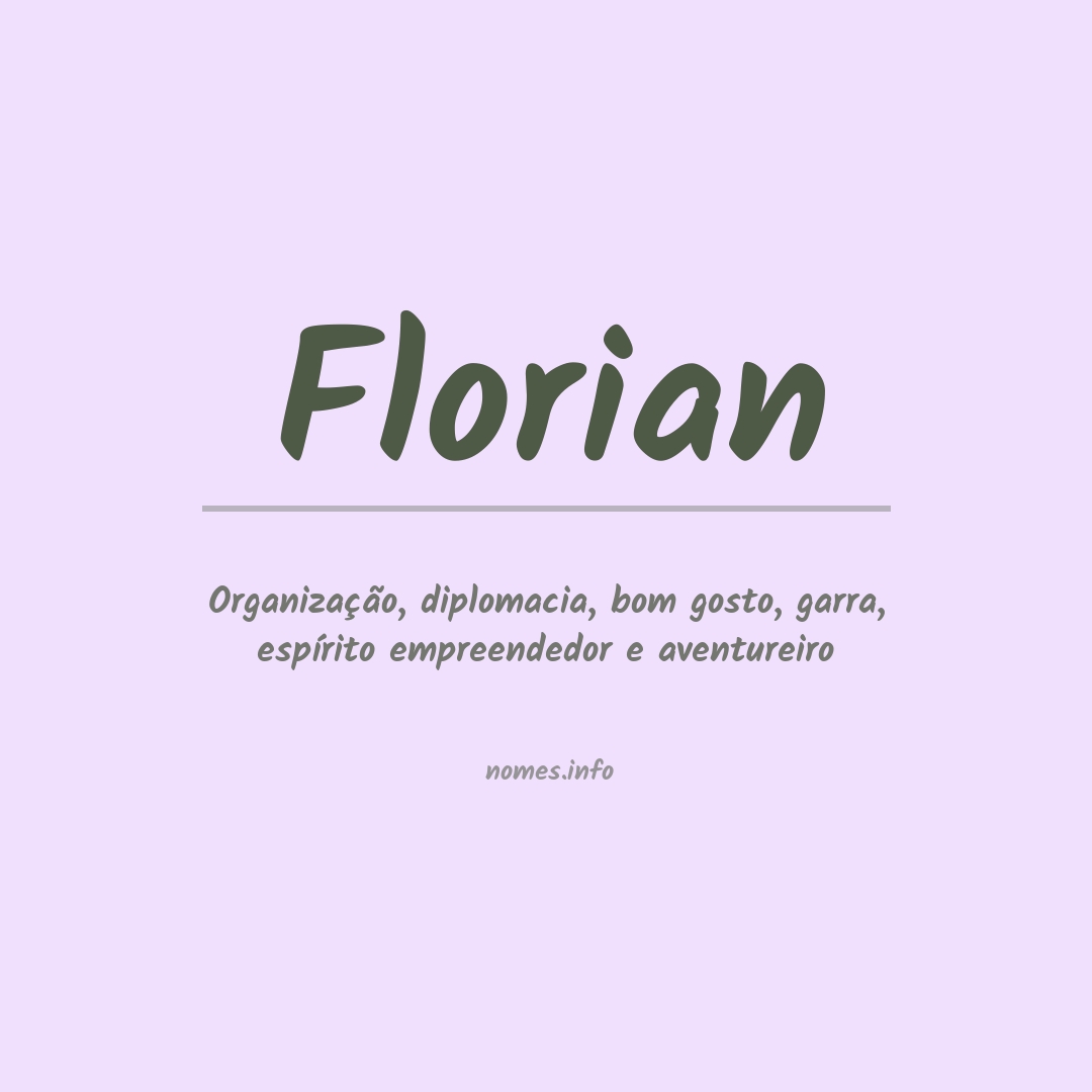 Significado do nome Florian