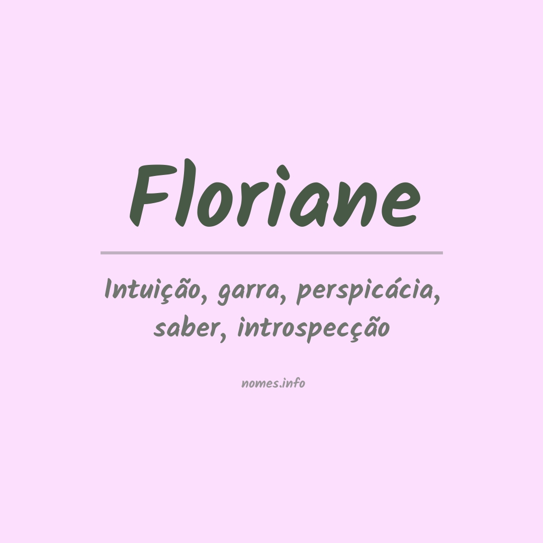 Significado do nome Floriane