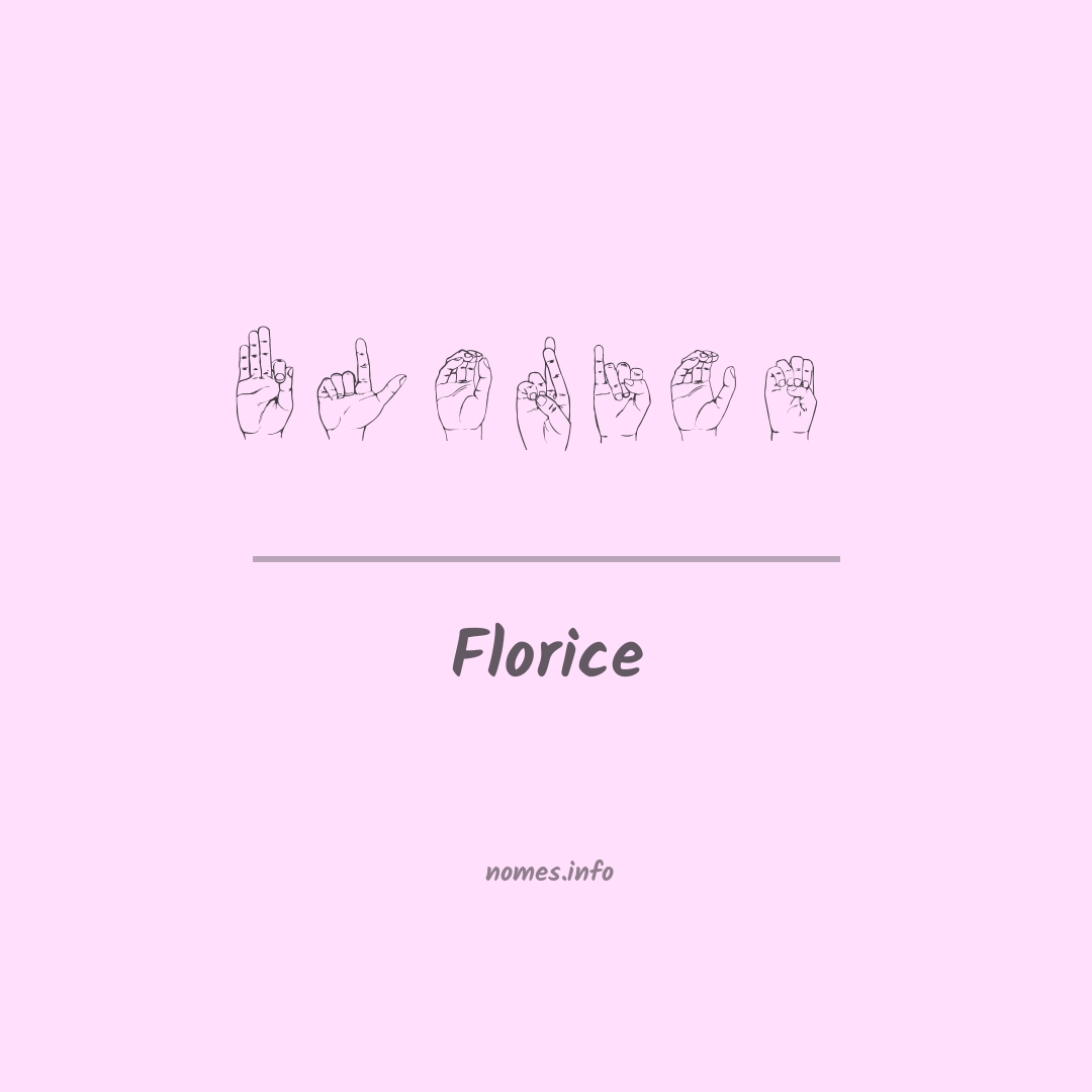 Florice em Libras