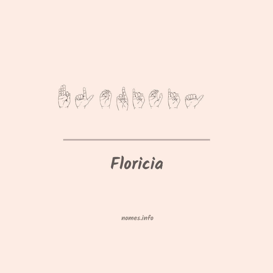 Floricia em Libras