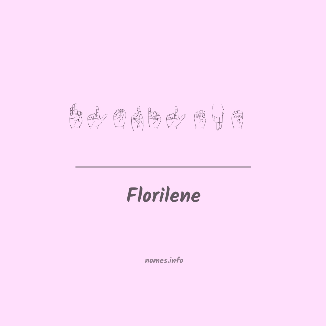 Florilene em Libras