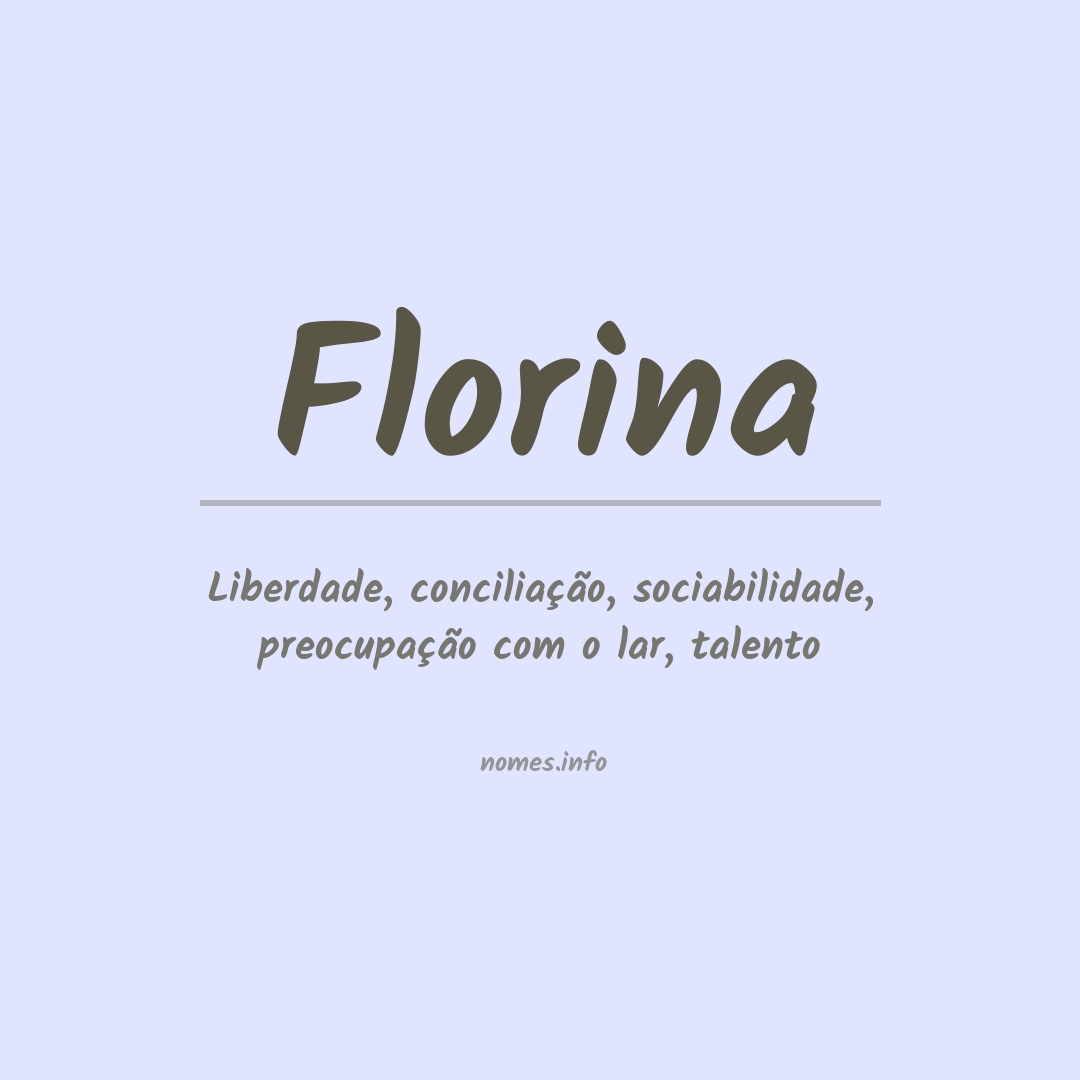 Significado do nome Florina