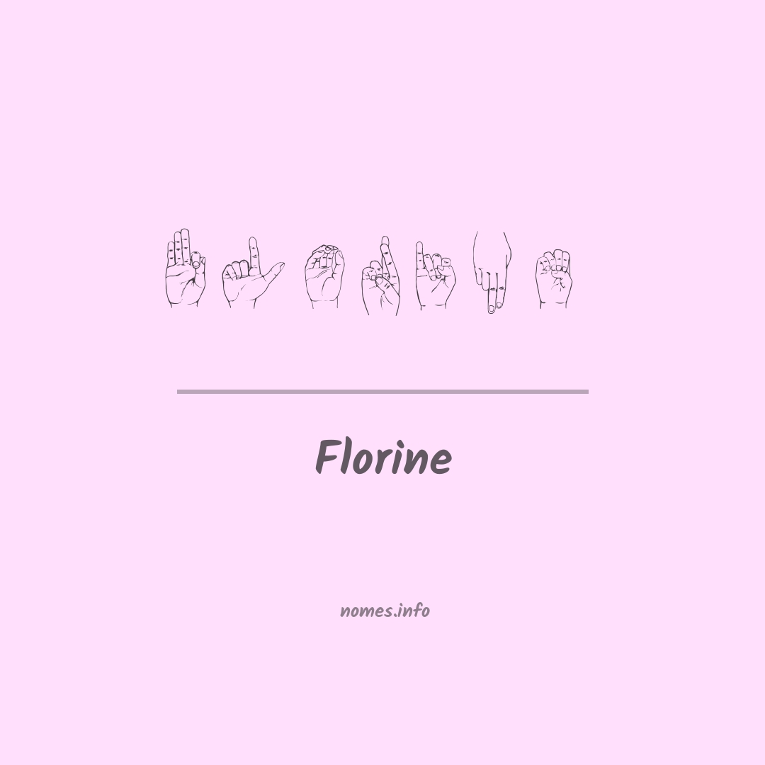 Florine em Libras