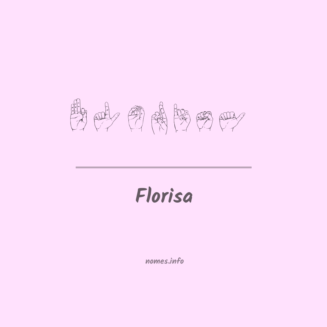 Florisa em Libras
