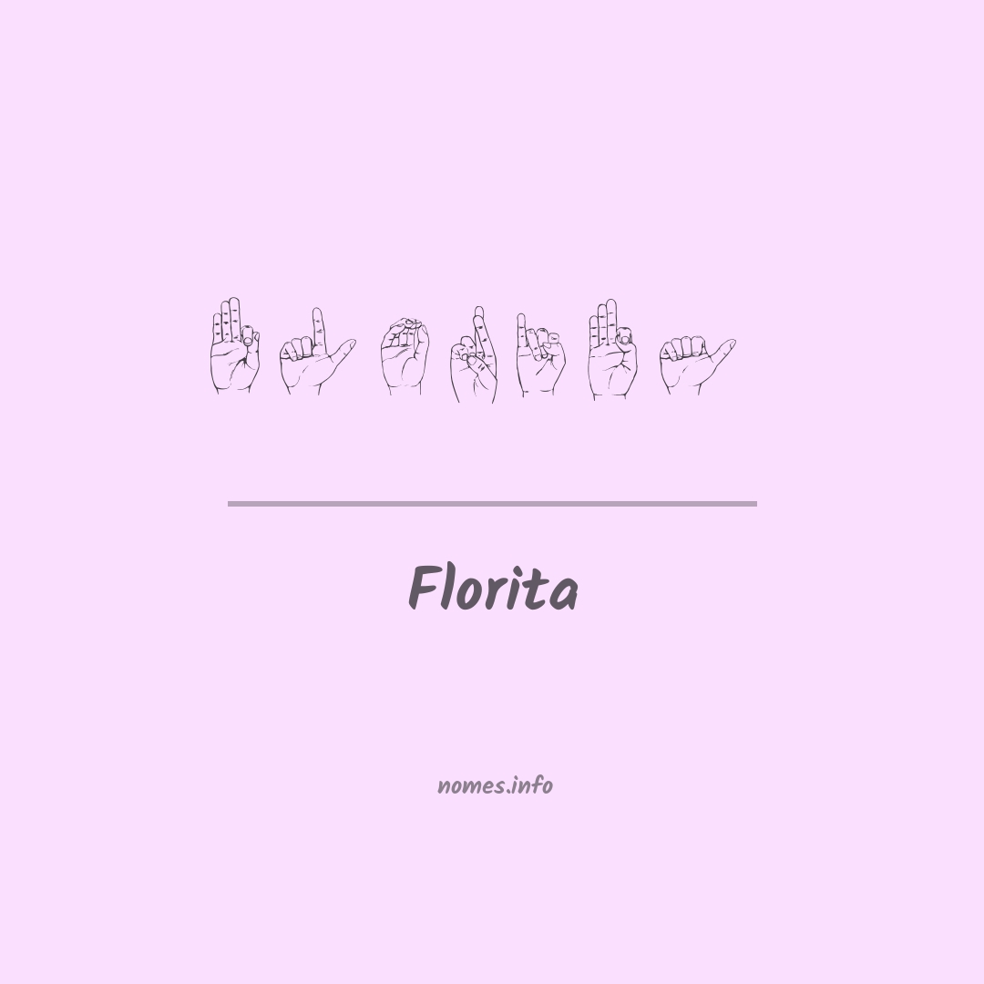Florita em Libras