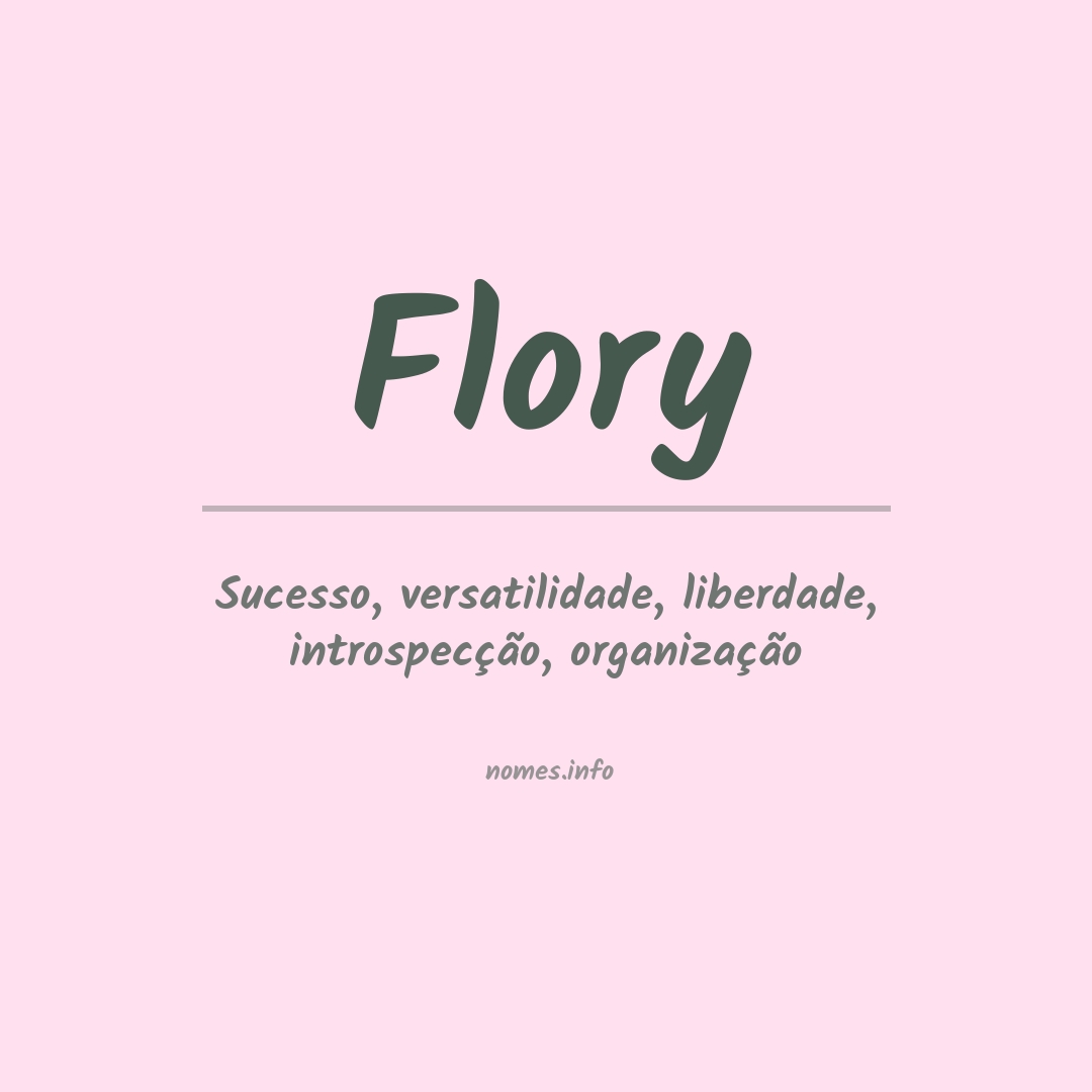 Significado do nome Flory