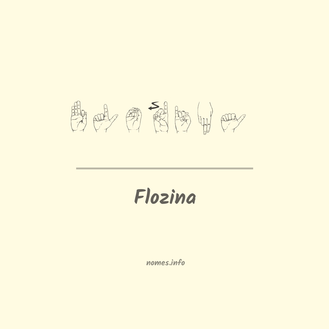 Flozina em Libras