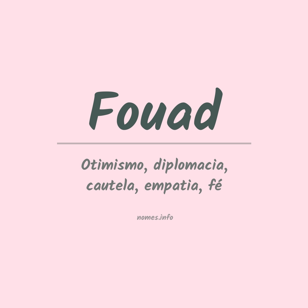 Significado do nome Fouad