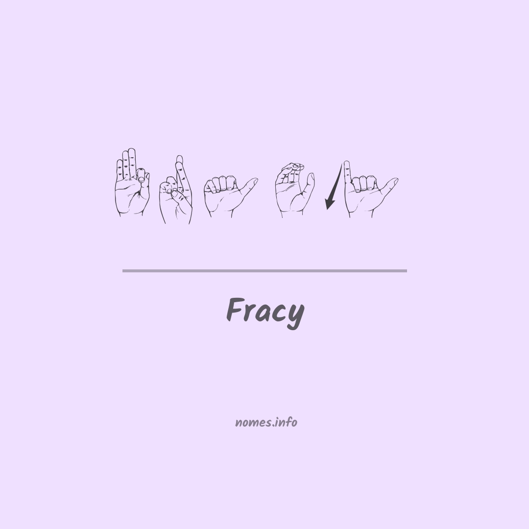 Fracy em Libras