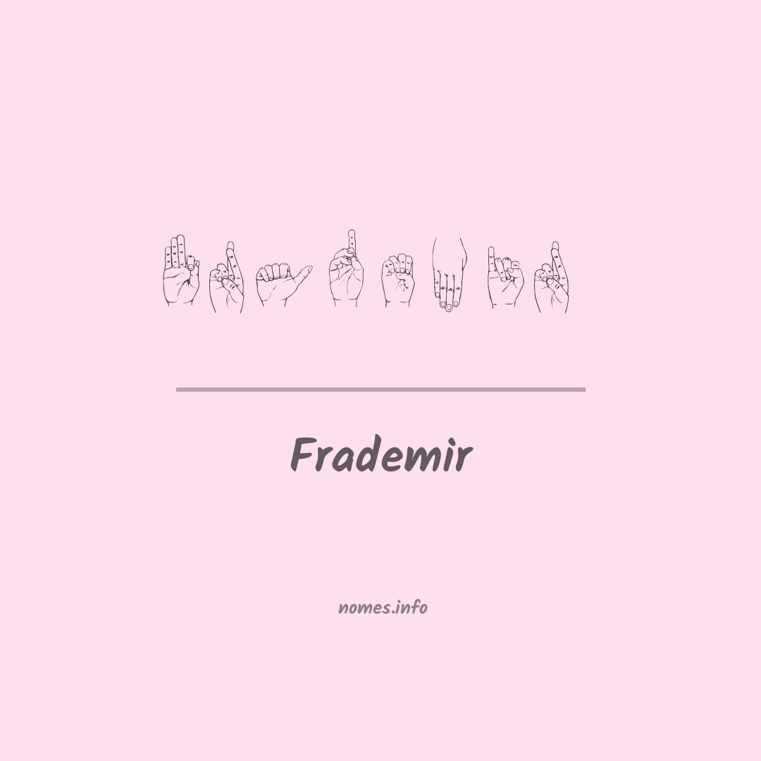 Frademir em Libras