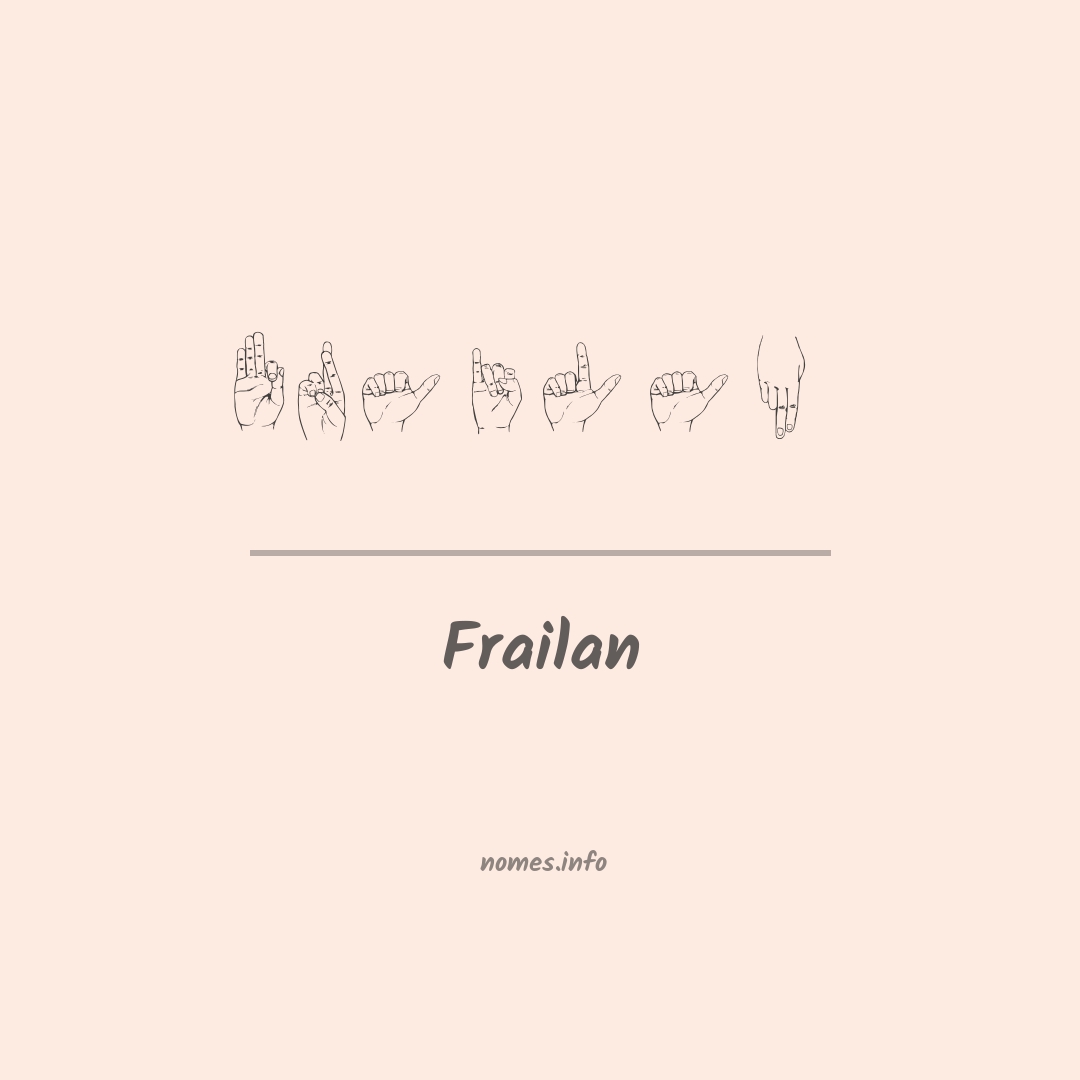 Frailan em Libras