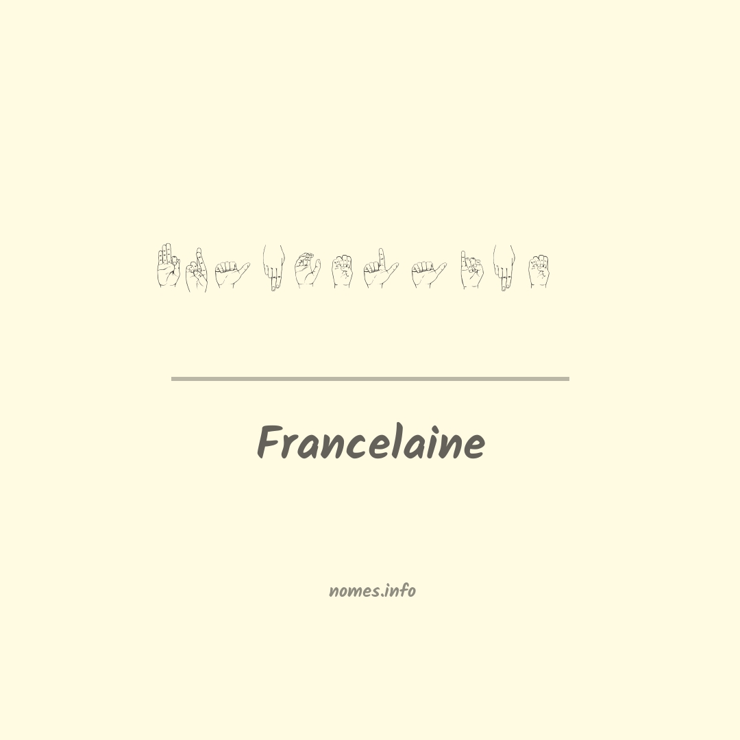 Francelaine em Libras