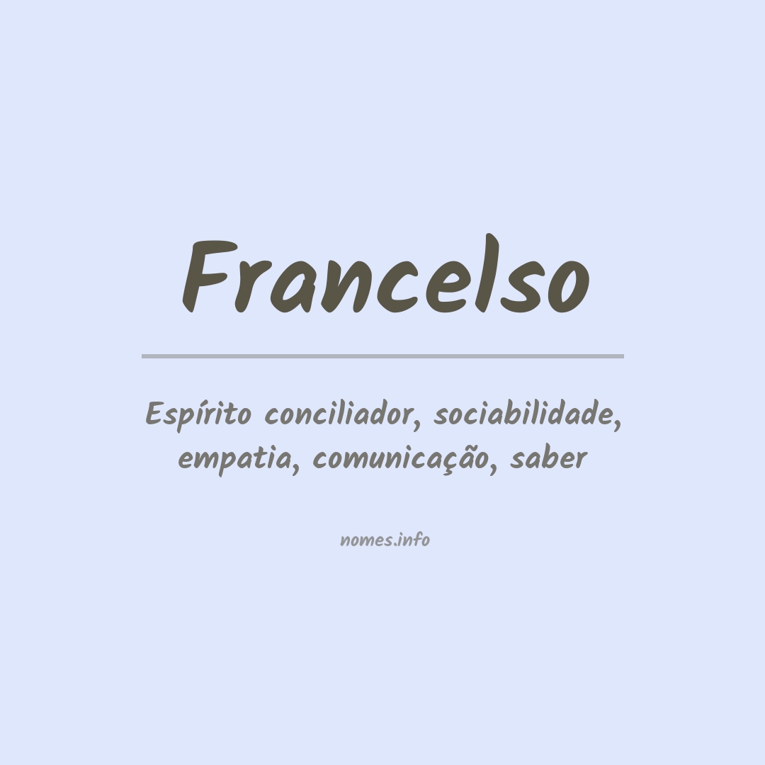 Significado do nome Francelso