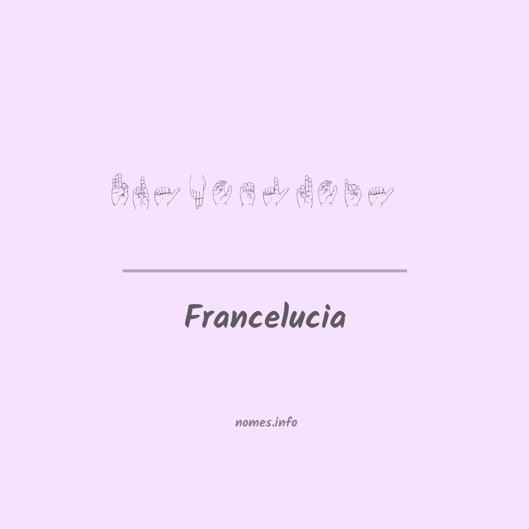 Francelucia em Libras