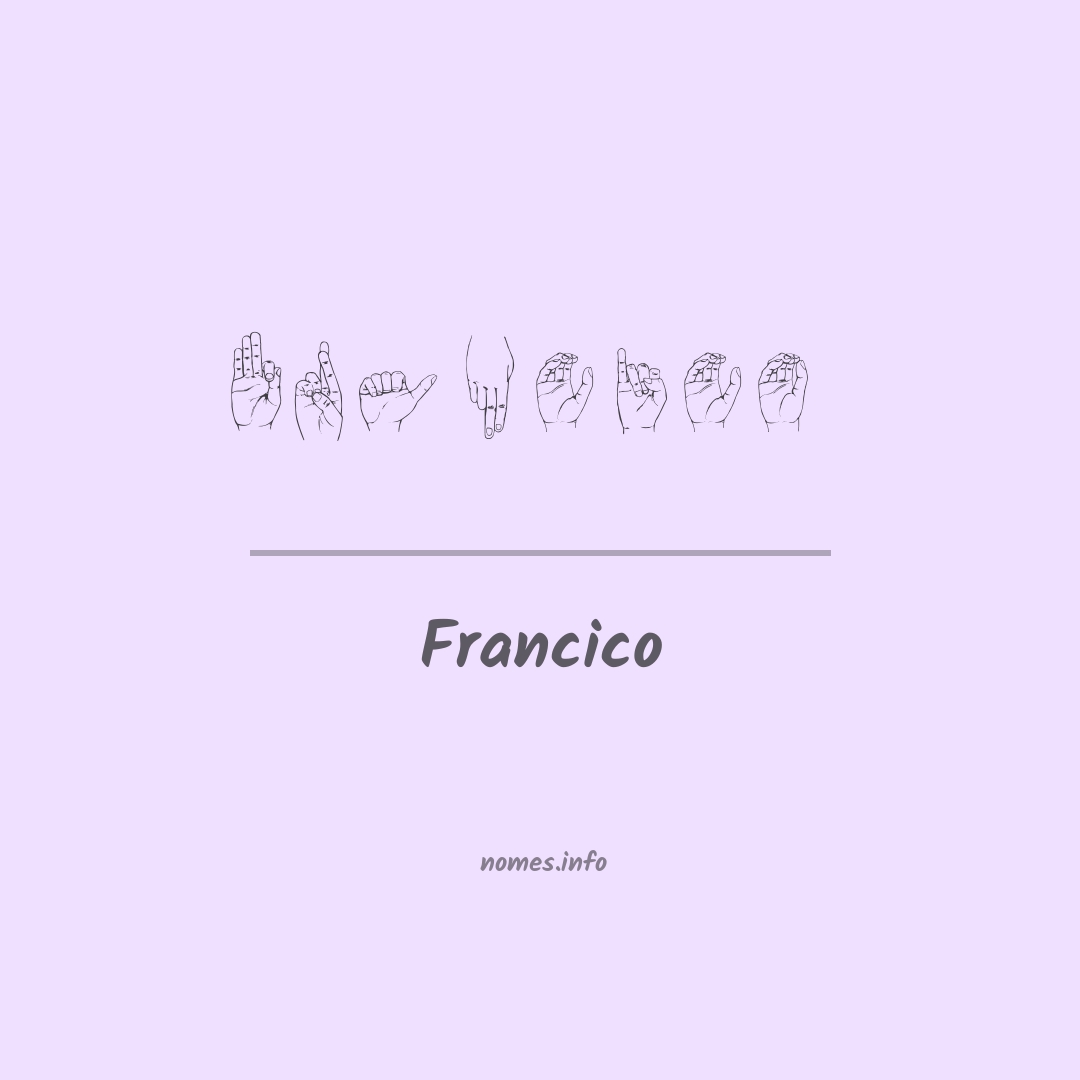 Francico em Libras