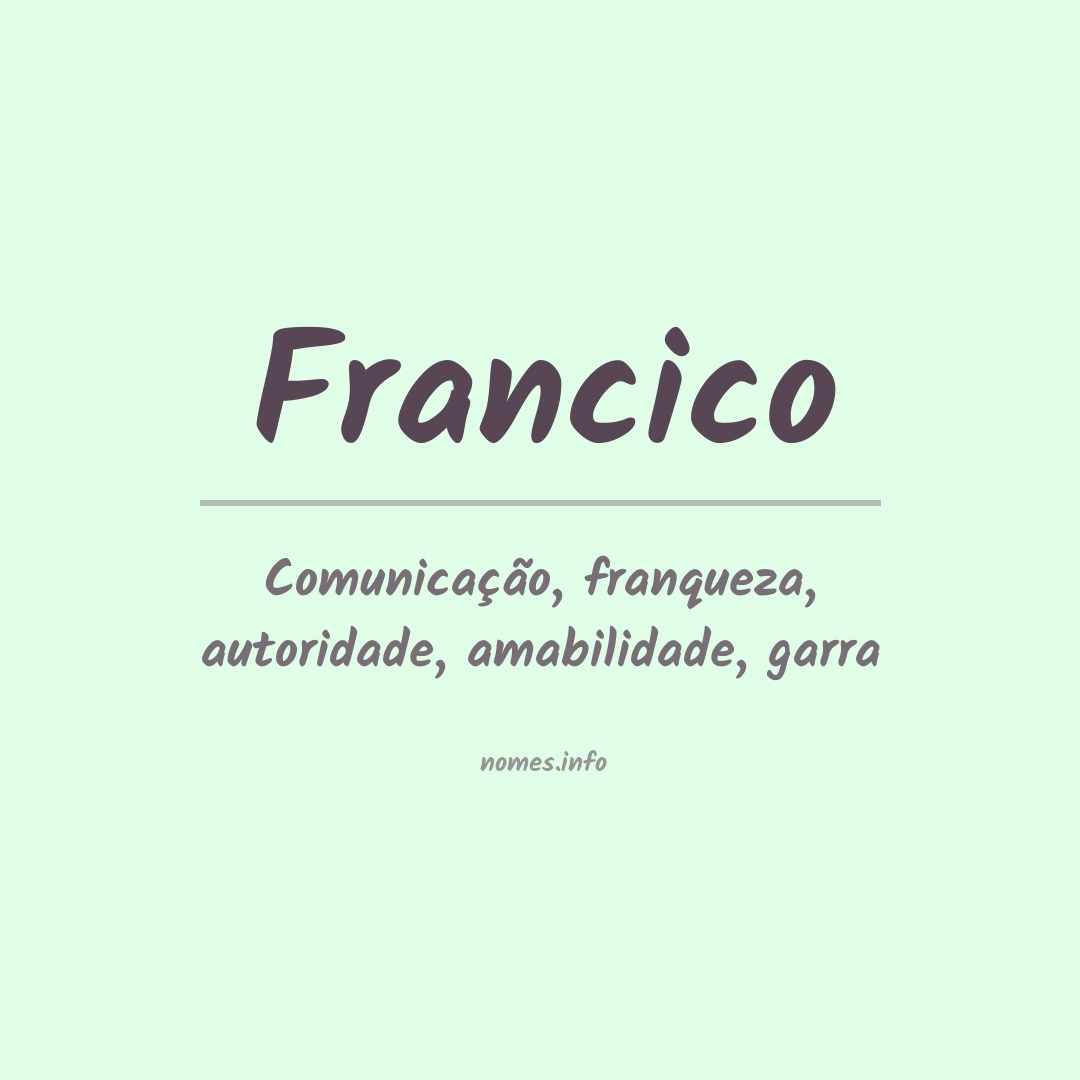 Significado do nome Francico