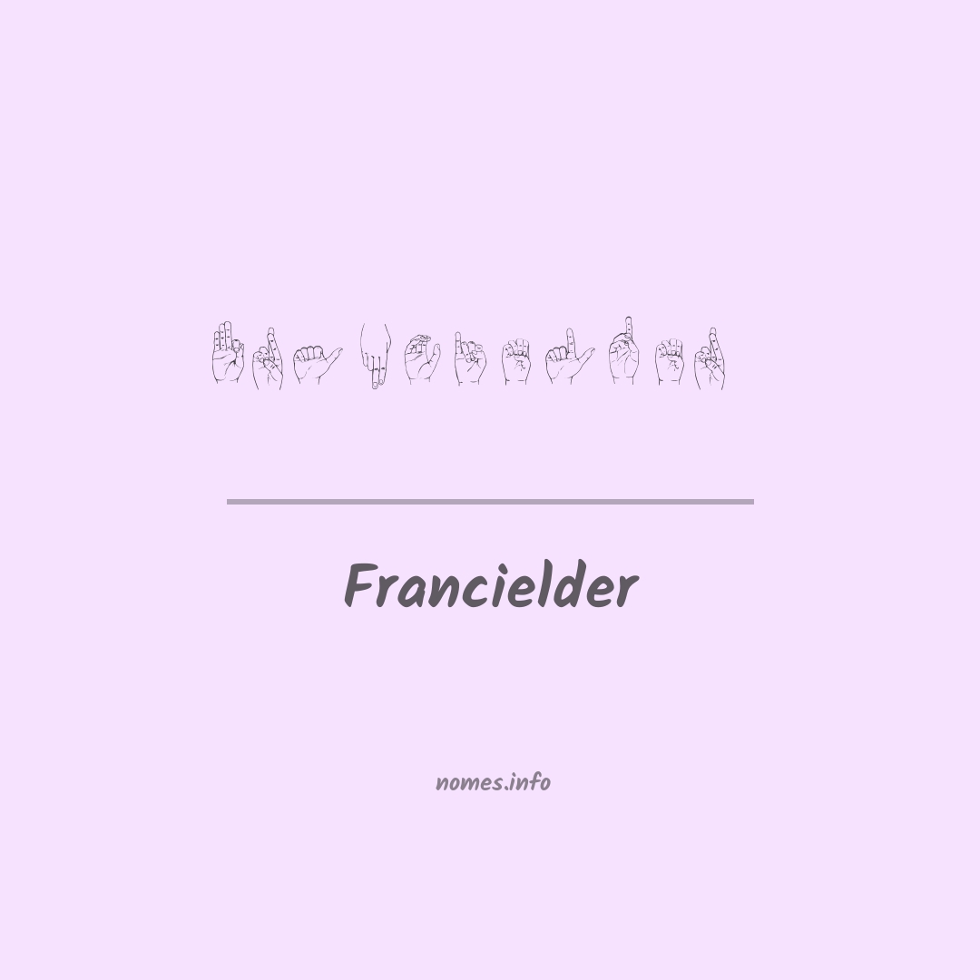 Francielder em Libras