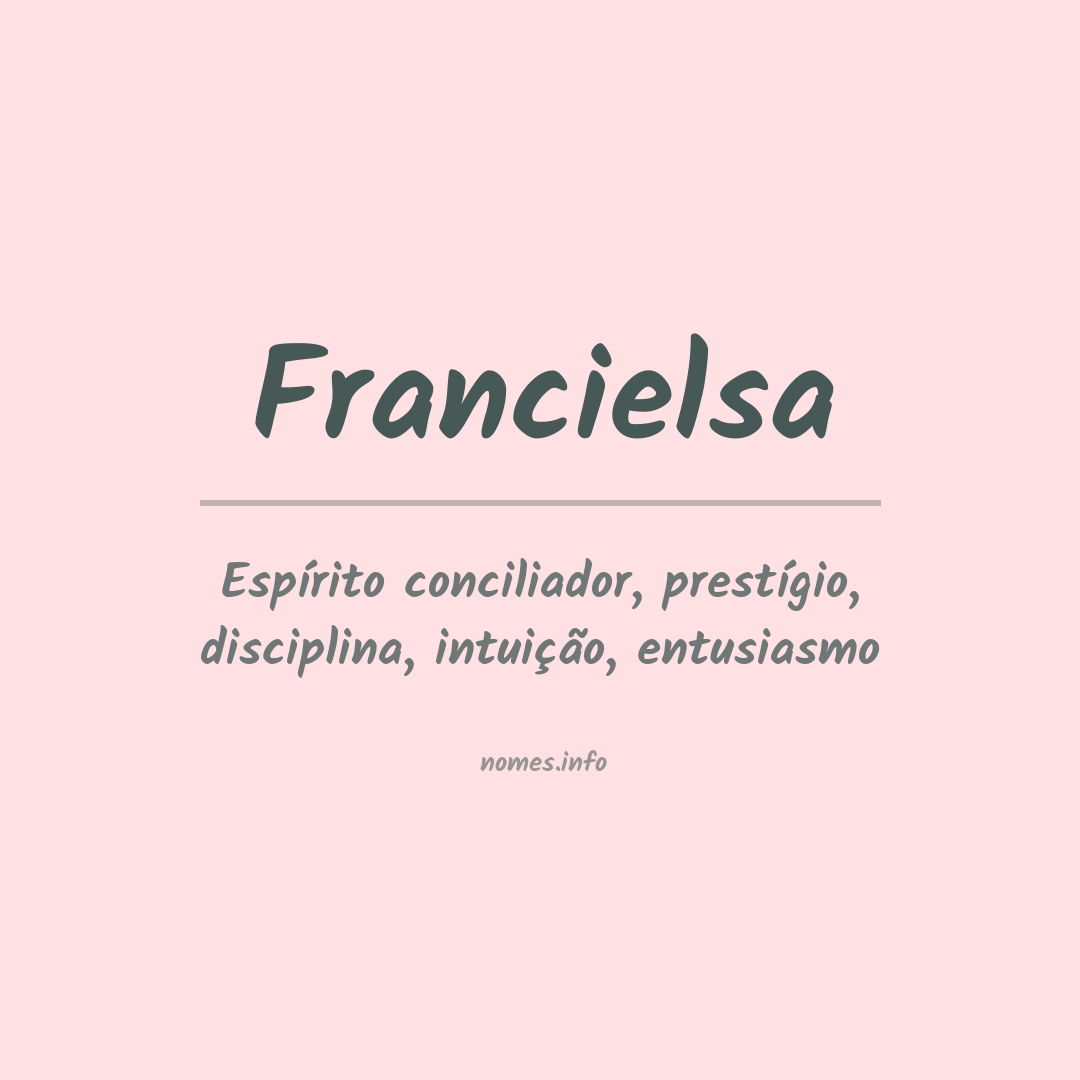 Significado do nome Francielsa