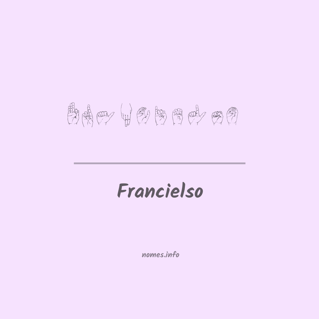 Francielso em Libras