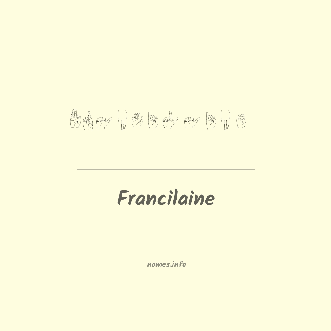 Francilaine em Libras