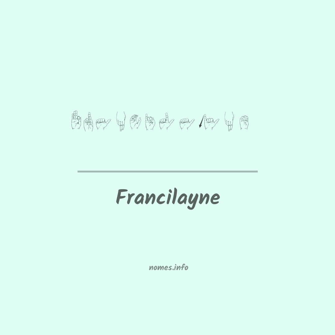 Francilayne em Libras