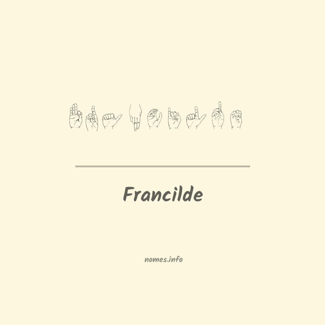 Francilde em Libras