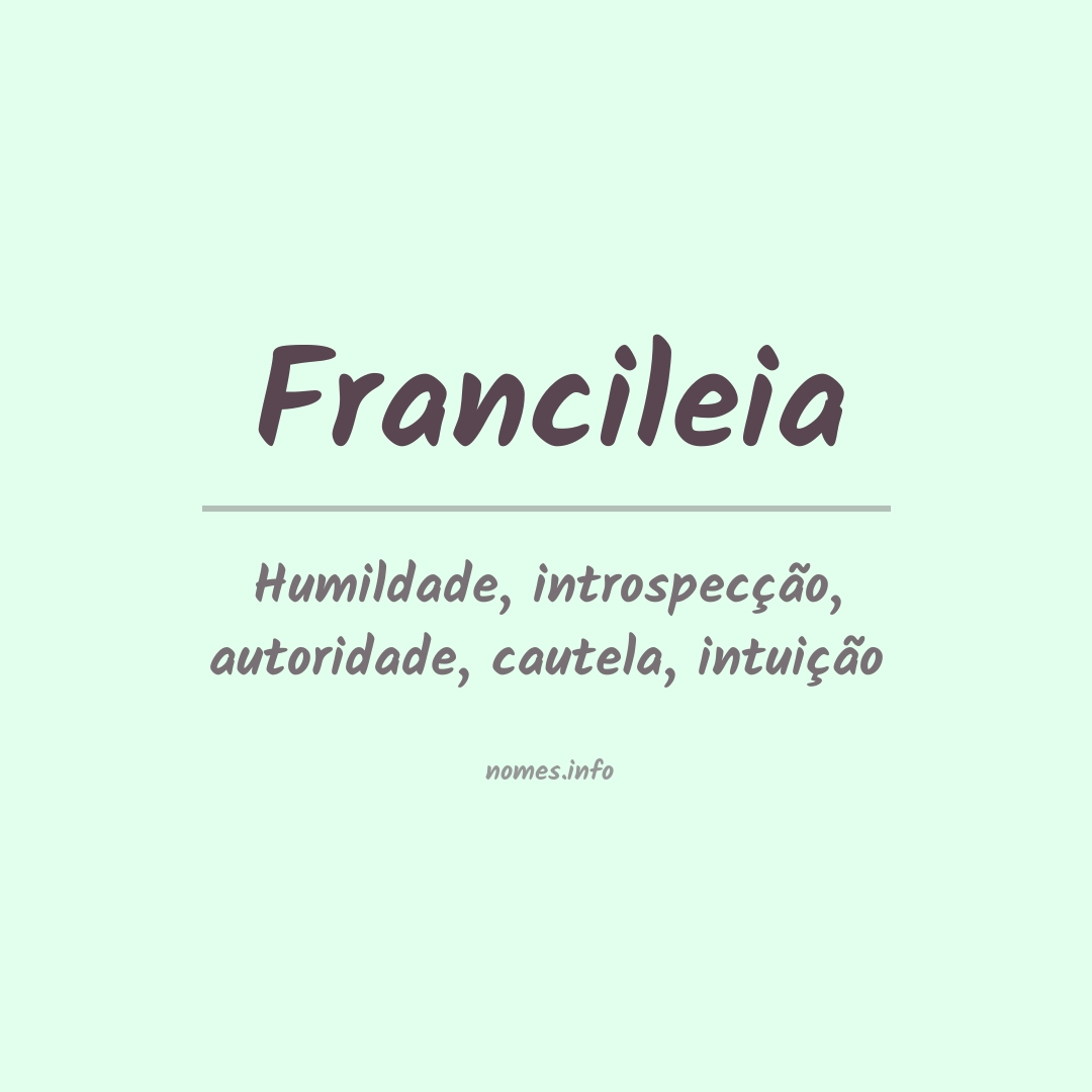 Significado do nome Francileia